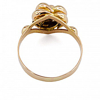 18ct gold 2.7g Knot Ring size Q